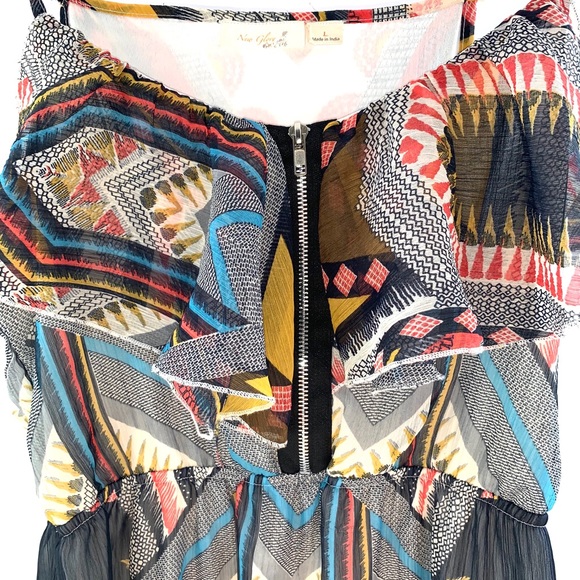 New Glory Multi Color Dress Size L - Picture 2 of 4